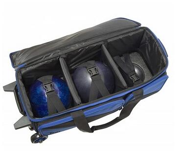 3 Balls Roller Trolley Bowling Shoes Bag