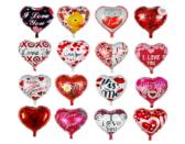Heart Shape Happy Birthday Foil Balloons